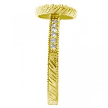 Designer Circle Diamond Fashion Ring in 14k Yellow Gold (0.55ct)