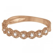 Diamond Stackable Ring Band in 14k Rose Gold (0.20 ctw)