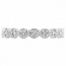 Diamond Stackable Ring Band in 14k White Gold (0.20 ctw)