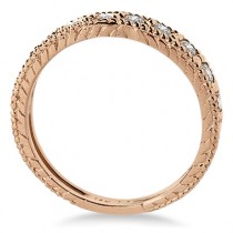 Diamond Anniversary Ring 14k Rose Gold (0.55 ctw)