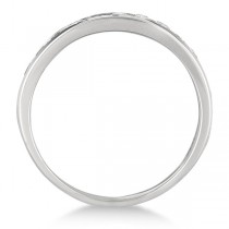 Channel-Set Diamond Anniversary Ring Band 14k White Gold (0.50ct)