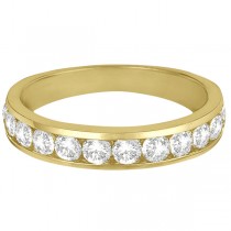 Channel-Set Diamond Anniversary Ring Band 14k Yellow Gold (1.05ct)