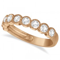 Semi-Eternity Diamond Anniversary Ring 14K Rose Gold (1.01ct)