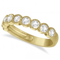 Semi-Eternity Diamond Anniversary Ring 14K Yellow Gold (1.01ct)