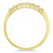 Diamond Seven Stone Wedding Band 14k Yellow Gold (0.26ct)