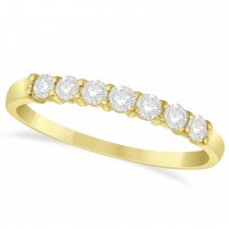 Diamond Seven Stone Wedding Band 14k Yellow Gold (0.34ct)