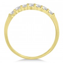 Diamond Seven Stone Wedding Band 14k Yellow Gold (0.34ct)