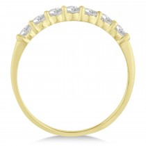 Diamond Seven Stone Wedding Band 14k Yellow Gold (0.50ct)