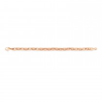 Men's Paperclip Chain Necklace 14k Rose Gold (7.1mm)