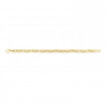 Men's Paperclip Chain Necklace 14k Yellow Gold (7.1mm)