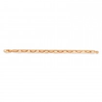Men's Paperclip Chain Bracelet 14k Rose Gold (7.3mm)
