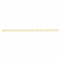 Small Bombay Paperclip Bracelet 14k Yellow Gold (4.6mm)