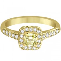 Radiant Yellow Canary Diamond Engagement Ring 18k Yellow Gold (0.75ct)