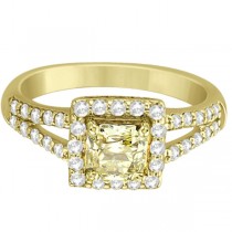 Yellow Diamond Split-Shank Engagement Ring 18k Yellow Gold (1.25ct)