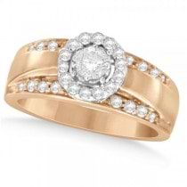 Diamond Accented Fashion Ring in 14k Two Tone Gold (0.60ct)