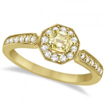 Modern Yellow Canary Diamond Engagement Ring 18k Yellow Gold (0.56ct)
