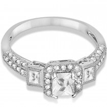 Diamond Engagement Ring 14k White Gold (1.35ctw)