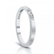 Thin Diamond Wedding Ring Band in Platinum (0.30ctw)