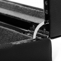 Men's Black Bonded Leather Cufflink Case Jewelry Storage Holds 72 Pair