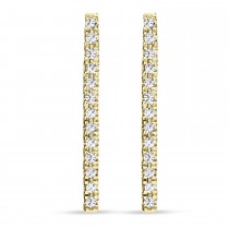 Diamond Bar Earrings 14k Yellow Gold (0.10ct)