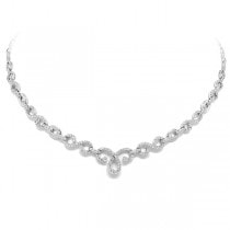 1.45ct 18k White Gold Diamond Necklace