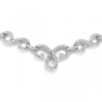 1.45ct 18k White Gold Diamond Necklace