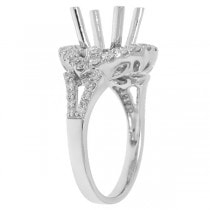 1.00ct 18k White Gold Diamond Semi-mount Ring