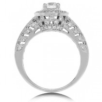 1.25ct 18k White Gold Round Brilliant Diamond Engagement Ring