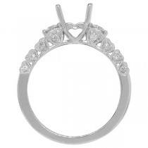 0.45ct 18k White Gold Diamond Semi-mount Ring