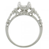 0.46ct 18k White Gold Diamond Semi-mount Ring