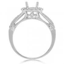 0.50ct 14k White Gold Diamond Semi-mount Ring