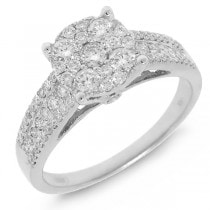 0.75ct 14k White Gold Diamond Lady's Ring
