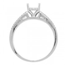 0.35ct 14k White Gold Diamond Semi-mount Ring