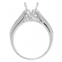 1.20ct 14k White Gold Diamond Semi-mount Ring