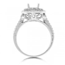 0.80ct 14k White Gold Diamond Semi-mount Ring