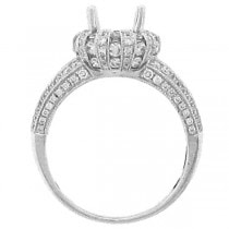 1.25ct 14k White Gold Diamond Semi-mount Ring