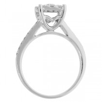 0.83ct 18k White Gold Diamond Lady's Ring