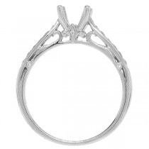 0.18ct 18k White Gold Diamond Semi-mount Ring