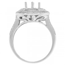 0.32ct 14k White Gold Diamond Semi-mount Ring