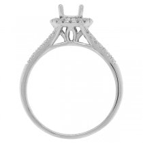 0.20ct 14k White Gold Diamond Semi-mount Ring