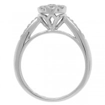 0.58ct 14k White Gold Diamond Lady's Ring