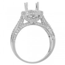 0.75ct 14k White Gold Diamond Semi-mount Ring