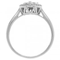 0.31ct 14k White Gold Diamond Heart Ring