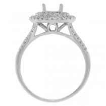 0.42ct 14k White Gold Diamond Semi-mount Ring
