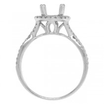 0.36ct 14k White Gold Diamond Semi-mount Ring