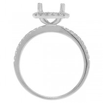 0.38ct 18k White Gold Diamond Semi-mount Ring