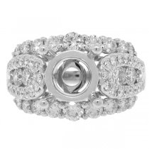 1.70ct 18k White Gold Diamond Semi-mount Ring