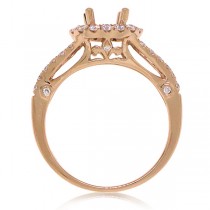 0.50ct 14k Rose Gold Diamond Semi-mount Ring