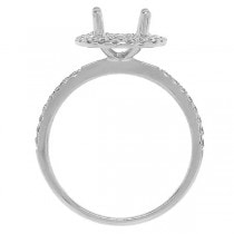 0.36ct 14k White Gold Diamond Semi-mount Ring