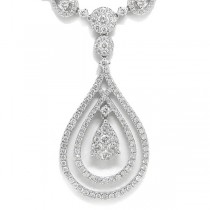4.83ct 14k White Gold Diamond Necklace